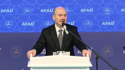 Soylu: "Türkiye'deki afet yönetiminde çatı belge Türkiye Afet Yönetimi Strateji Belgesi ve Eylem Planı'dır"