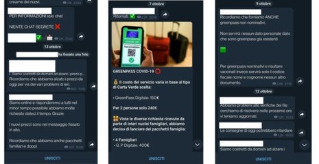 Download Video: Roma - Falsi Green Pass venduti online: oscurati 17 canali di messaggistica (27.12.21)