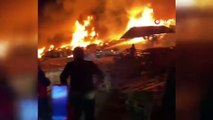 Mobilya fabrikası alev alev yandı, çok sayıda işçi dumandan etkilendi