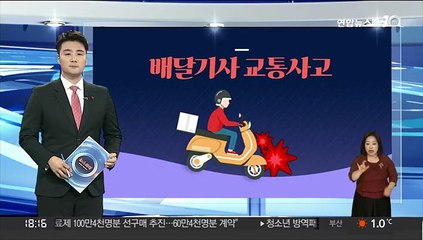 [그래픽뉴스] 배달기사 교통사고