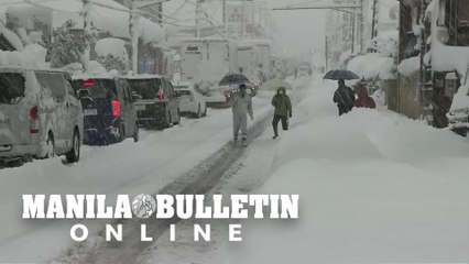 Heavy snow hits Japan