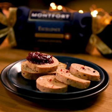 Figues rôties au four, copeaux de foie gras cru Montfort