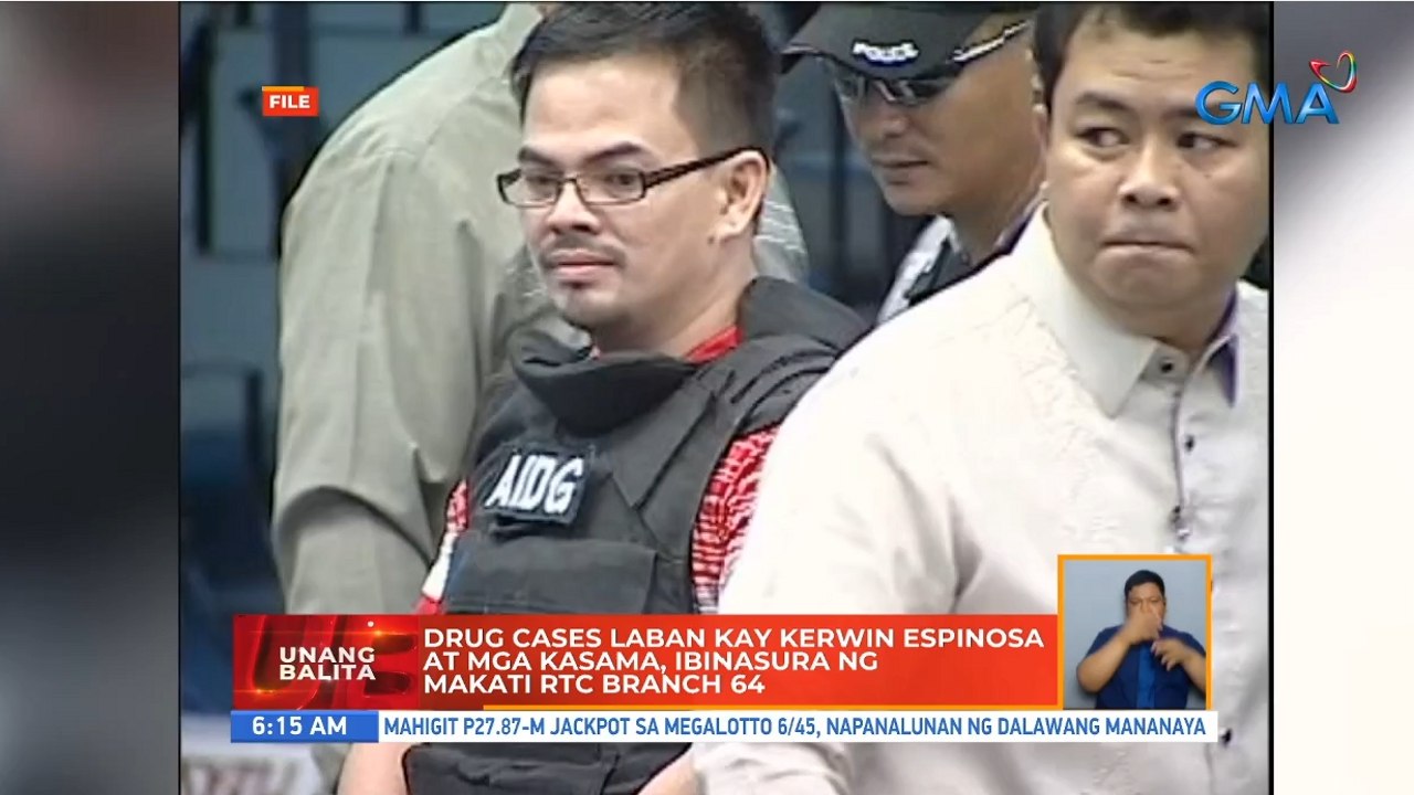 Drug cases laban kay Kerwin Espinosa at mga kasama, ibinasura ng Makati RTC Branch 64 | UB