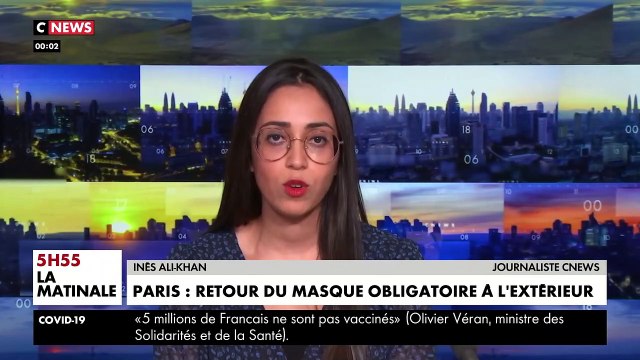 Coronavirus : Le masque redevient obligatoire dans les rues de Paris à partir de demain pour les plus de 11 ans afin de faire face au raz de marée du variant Omicron