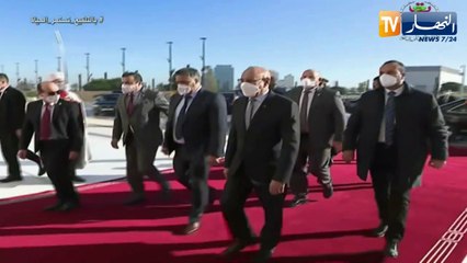 رئيس الجمهورية الإسلامية الموريتانية يزور جامع الجزائر