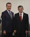 Gelecek Partisi Genel Başkanı Davutoğlu, TDP Genel Başkanı Sarıgül ile bir araya geldi