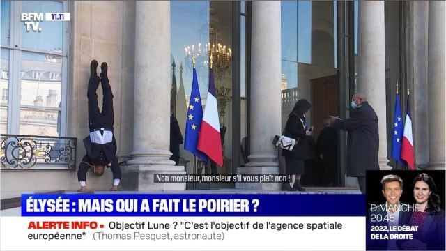 FEMME ACTUELLE - 11-Novembre : un militaire fait le poirier sur le parvis de l'Élysée, cette vidéo insolite qui crée la polémique