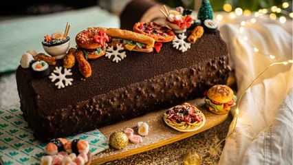 Gabriella la finaliste du meilleur pâtissier signe une bûche très étonnante pour Deliveroo