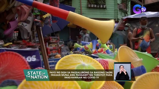 Payo ng DOH sa pagsalubong sa bagong taon: iwasan muna ang paggamit ng torotot... | SONA
