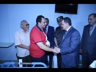 وزير الداخلية يزور المصابين في الهجوم الإرهابي على كمين بسيناء