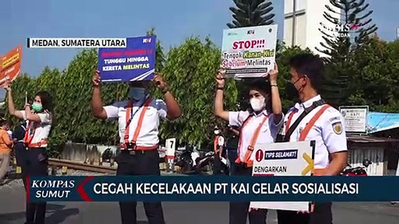PT KAI Gelar Sosialisasi Keselamatan Melintas di Perlintasan Sebidang
