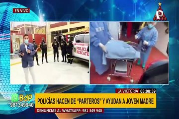¡Ayuda providencial! Policías ayudan a joven a dar a luz durante navidad en La Victoria