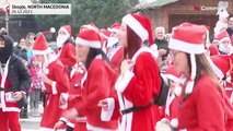 Santa Race in North Macedonia and in Russia