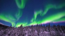 Stunning Full Moon Aurora Borealis