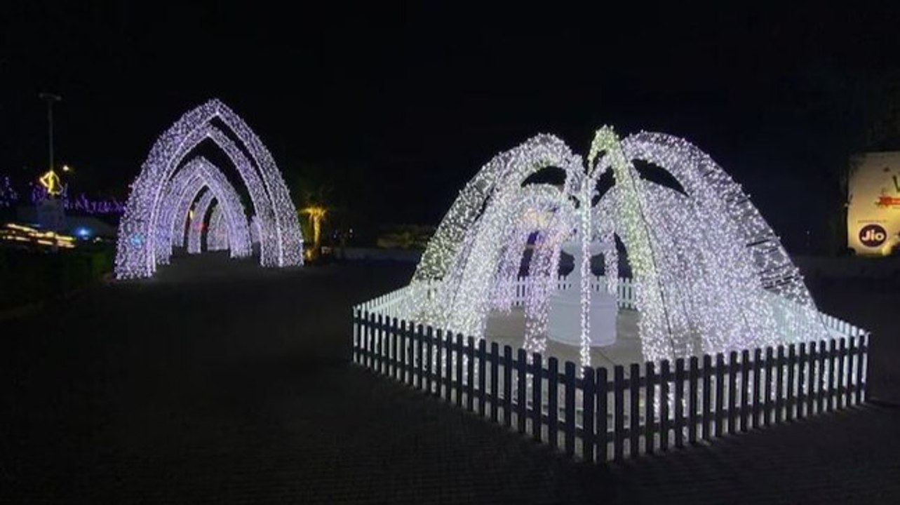 Mumbai's Bandra reclamation decked up for New Year celebrations