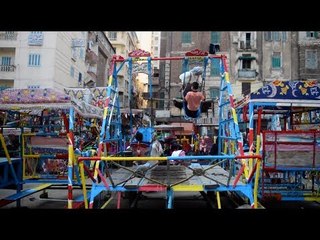مراجيح وألعاب أطفال وبالونات احتفالًا بالعيد في "المرسي أبو العباس"