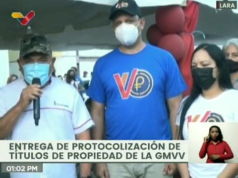 GMVV entrega 260 títulos de propiedad en el Municipio Palavecino del estado Lara