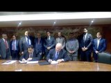 وزير النقل يشهد توقيع اتفاق تعاون بين السكك الحديد وبرجرس للجرارات