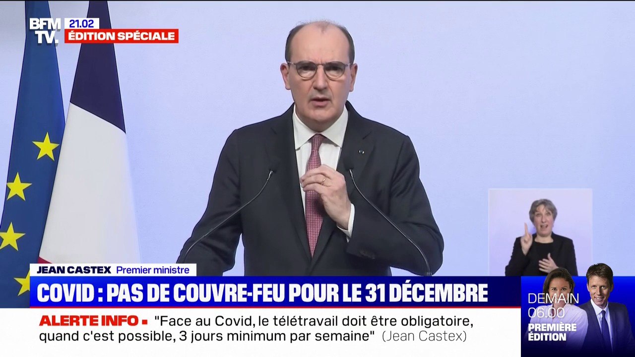 Jauges, télétravail, éducation... Ce qu'il faut retenir des annonces de Jean Castex et d'Olivier Véran