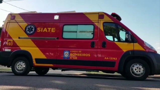 Motociclista de 22 anos de idade fica ferido em colisão de trânsito no Pioneiros Catarinenses