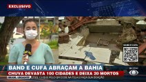 As chuvas que devastam a Bahia já atingiram 100 cidades e deixaram, pelo menos, 20 mortos. Bombeiros de MG ajudam no resgate.