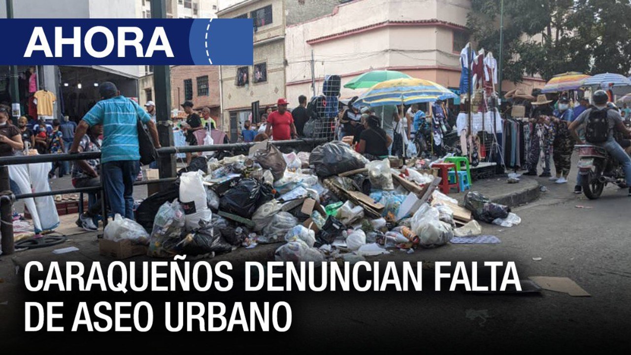 Caraqueños denuncian falta de aseo urbano - #27Dic - Ahora