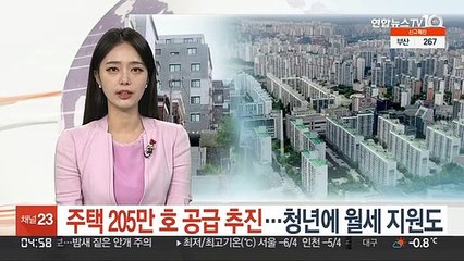 下载视频: 주택 205만 호 공급 추진…청년에 월세 지원도