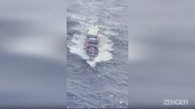 Moment Portuguese Air Force Airlifts Ship Crew Member To Hospital At Christmas.mp4