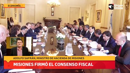 Misiones firmó el Consenso Fiscal