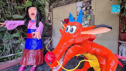 El muñeco de Mulán en 160 y 47 con tecnología de punta: se mueve y reconoce su propia voz