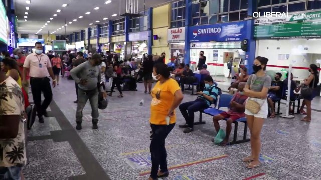 Terminal Rodoviário de Belém registra grande fluxo de passageiros