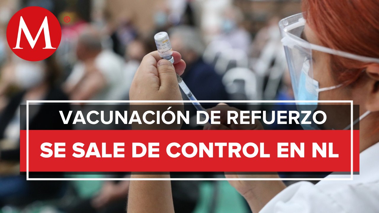 Aplican dosis de refuerzo de covid-19 a adultos mayores en Nuevo León