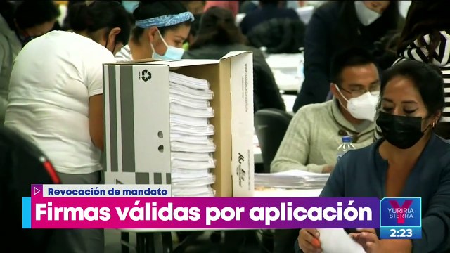 Por app logran casi 40% de firmas válidas para consulta de revocación de mandato