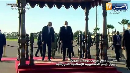 الرئيس الموريتاني "محمد ولد الشيخ الغزواني" يصل إلى الجزائر