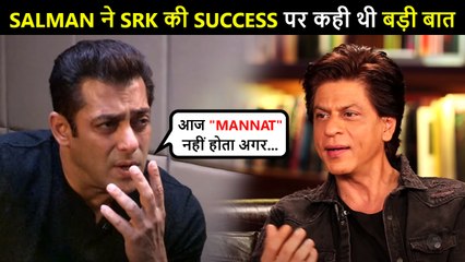 OMG ! Salman Khan Had This To Say On ShahRukh's Success, Rejecting Baazigar, Big Statement On Mannat