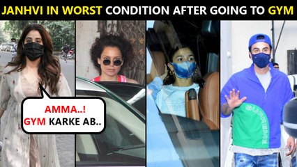 Kangana IGNORES Posing For Media, Janhvi Unable To Walk After Gym, Aditya, Bobby | Stars Spotted