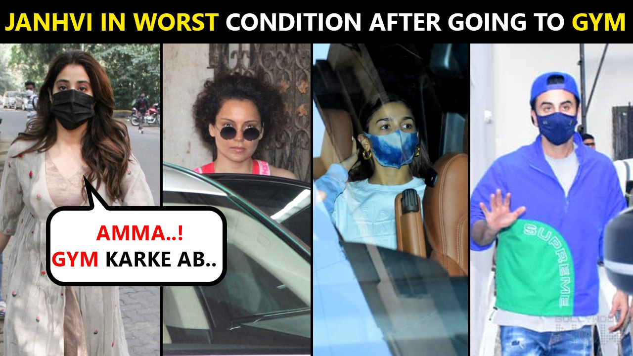 Kangana IGNORES Posing For Media, Janhvi Unable...