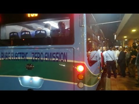 محافظ الإسكندرية يطلق أول أتوبيس كهربائي في مصر من محطة الرمل