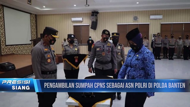 Wakapolda Banten Pimpin Upacara Pengamabilan Sumpah PNS Polri