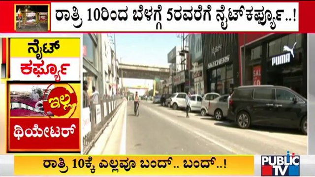 Bars, Pubs and Hotels To Close At 9 PM Today | Night Curfew