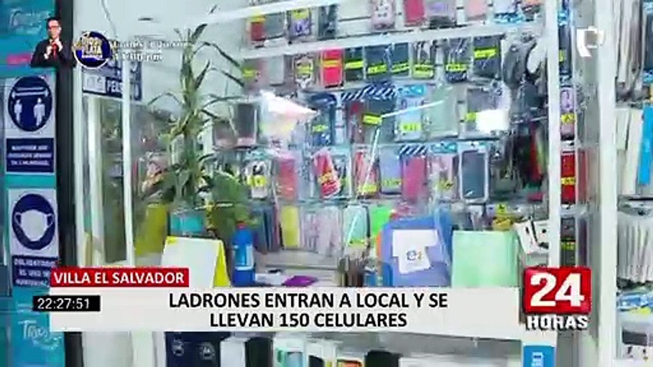 VES: ladrones entran a local y se llevan 150 celulares