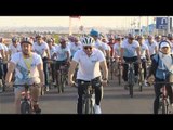السيسي يقود ماراثون دراجات على هامش منتدى شباب العالم بشرم الشيخ
