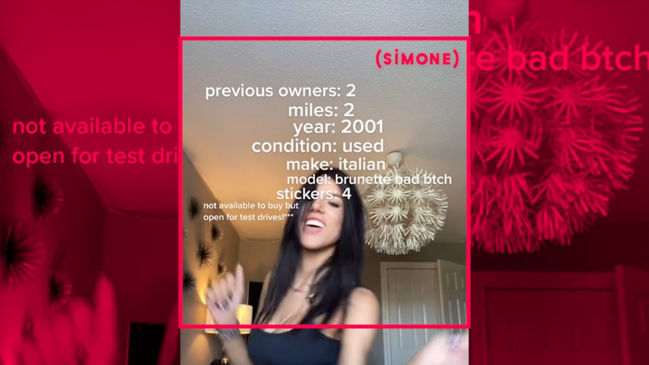 SIMONE -  La nouvelle tendance bizarre sur Tik Tok : se comparer à des voitures