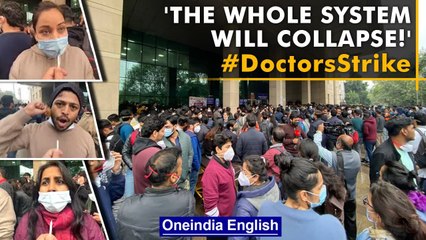 Download Video: Doctors protest: 'The whole system will COLLAPSE' | Ground report | Oneindia News