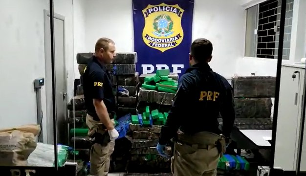 Mais de duas toneladas de maconha são apreendidas em Chapecó