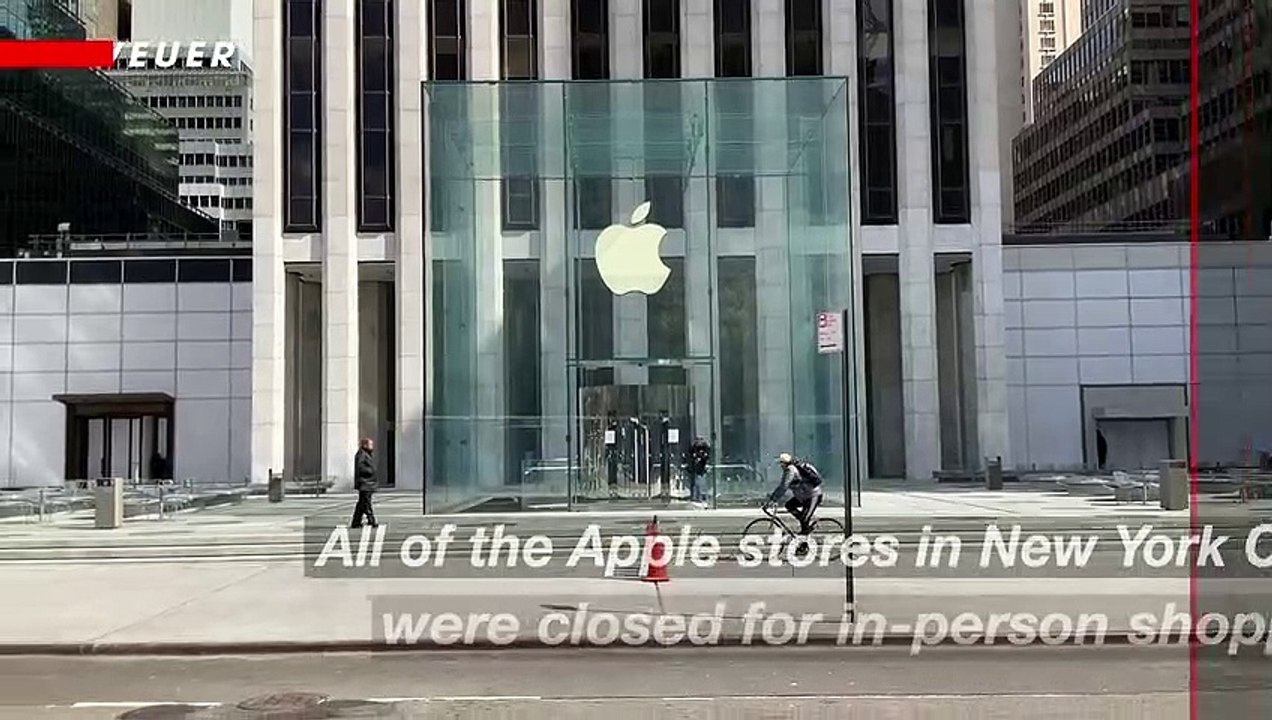 New York City Apple Stores Close for In-person...