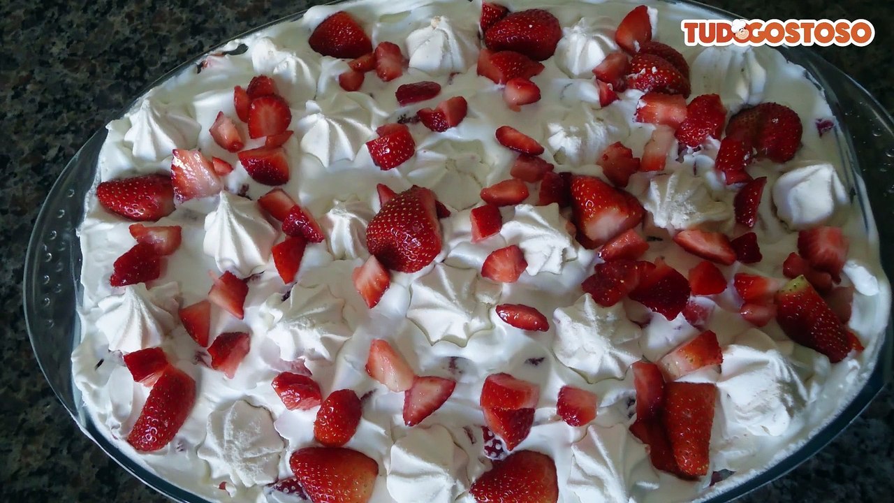 Merengue de morango