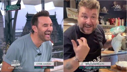 FEMME ACTUELLE - “Tous en cuisine” : quand Bruno Guillon drague ouvertement Cyril Lignac !