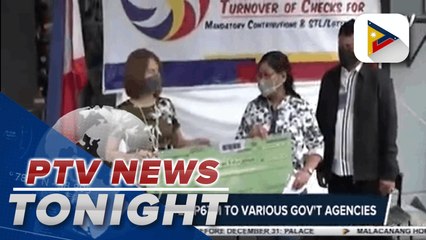 PCSO turns over P67M to various government agencies