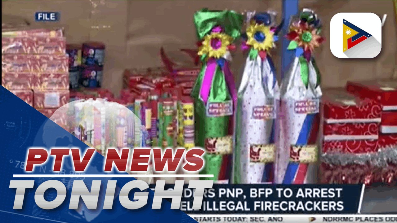 DILG chief orders PNP, BFP to arrest those who sell illegal firecrackers; 23 firecracker-related injuries recorded a few days before New Year's Eve | via Patrick de Jesus
